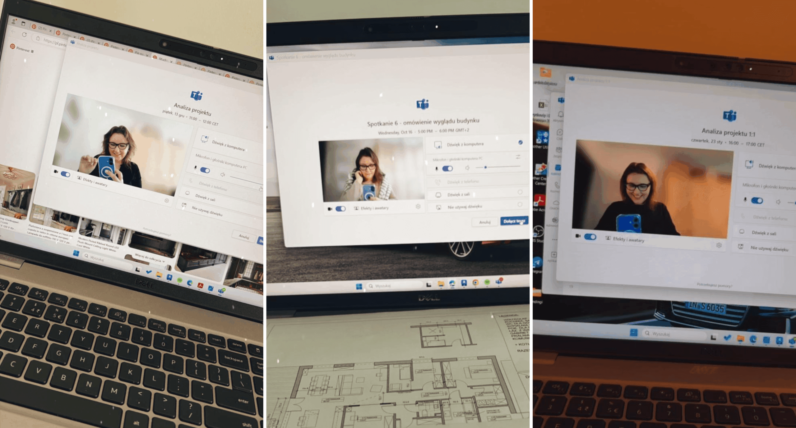zdjęcia, które robię przed spotkaniem z klientem na analizie projektu